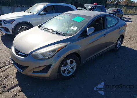 2015 Hyundai Elantra Se из США, поврежденный, VIN 5NPDH4AE6FH620908